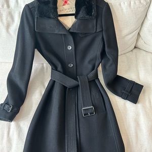 Burberry Brit black wool coat
